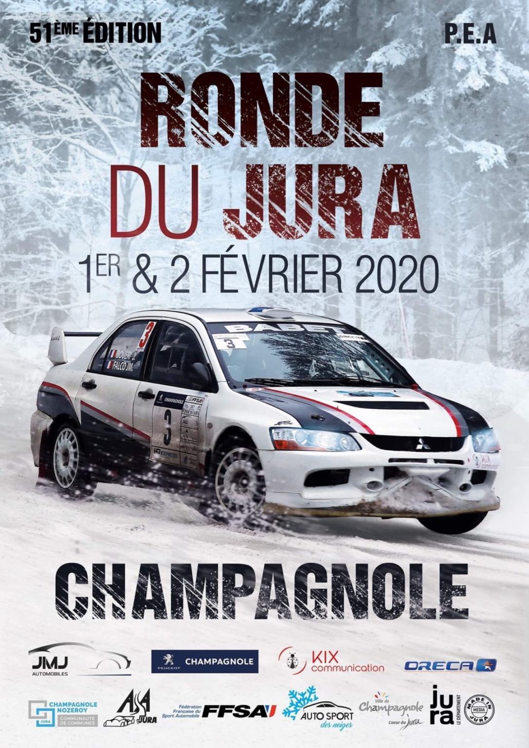 Liste des engagés Rallye Ronde du Jura 2020